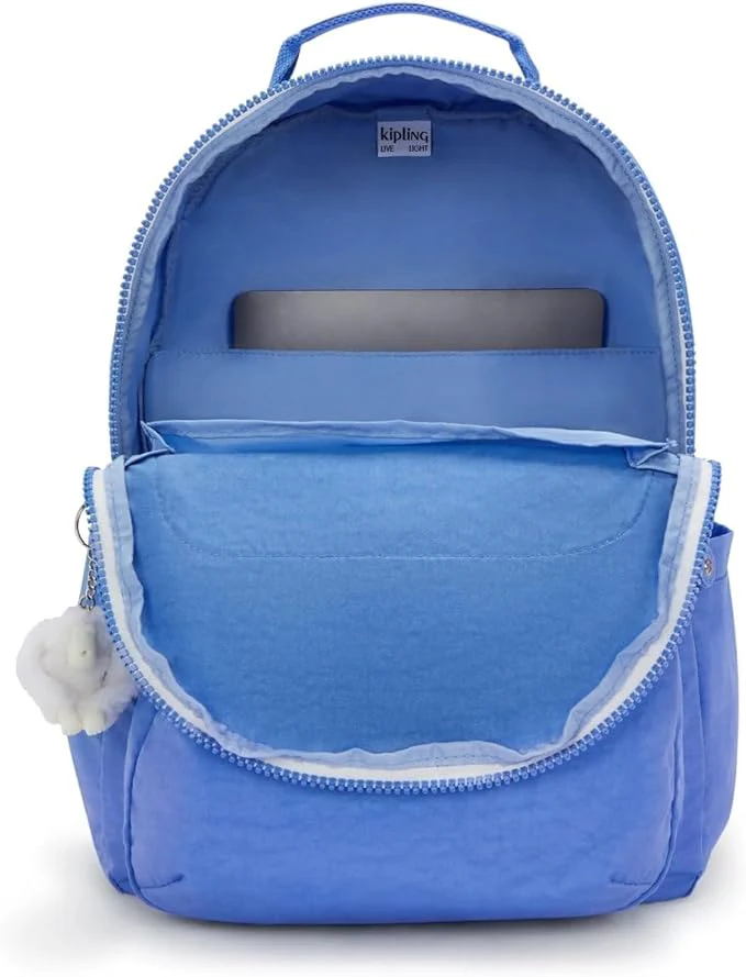 Kipling Seoul Large 15" Laptop Backpack - Cocktail Blue - Image 3