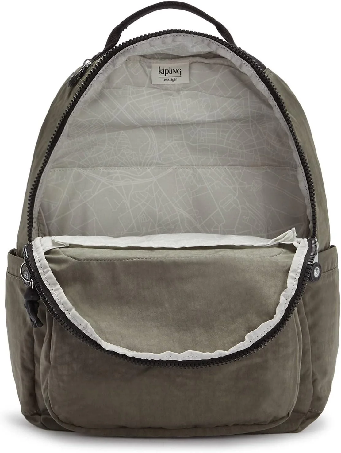 Kipling Seoul Large 15" Laptop Backpack - Moss green - Image 3