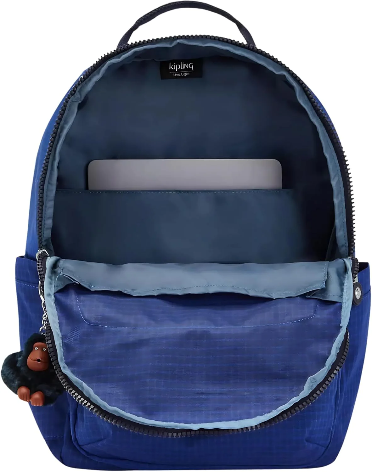 Kipling Seoul Large 15" Laptop Backpack - Worker Blue - Image 3