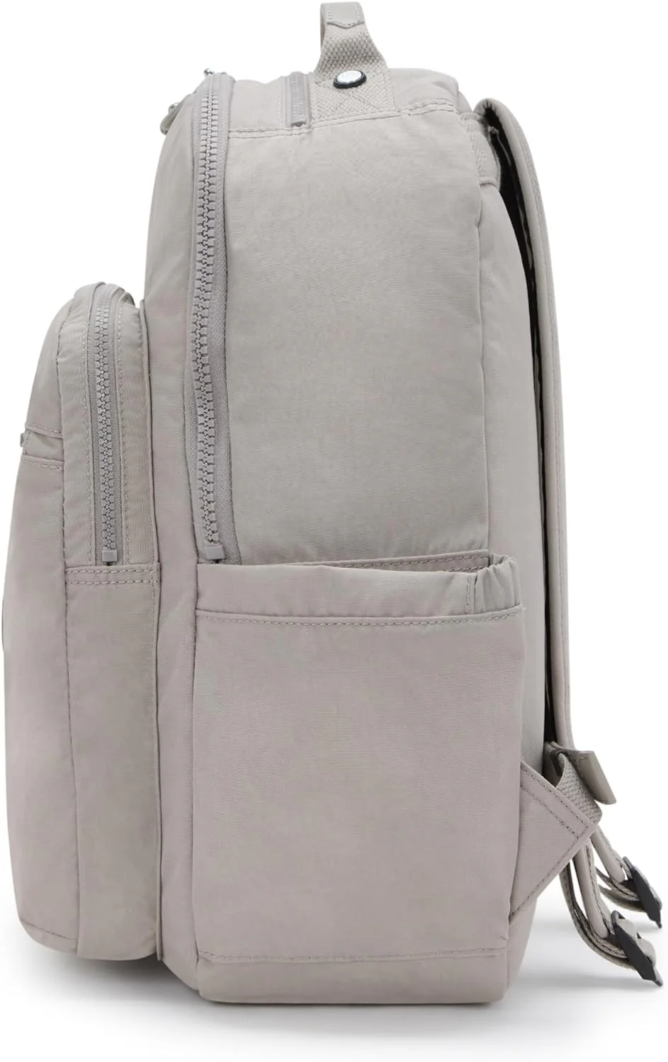 Kipling Seoul Large Nylon Laptop Backpack Grey Gris - Image 6