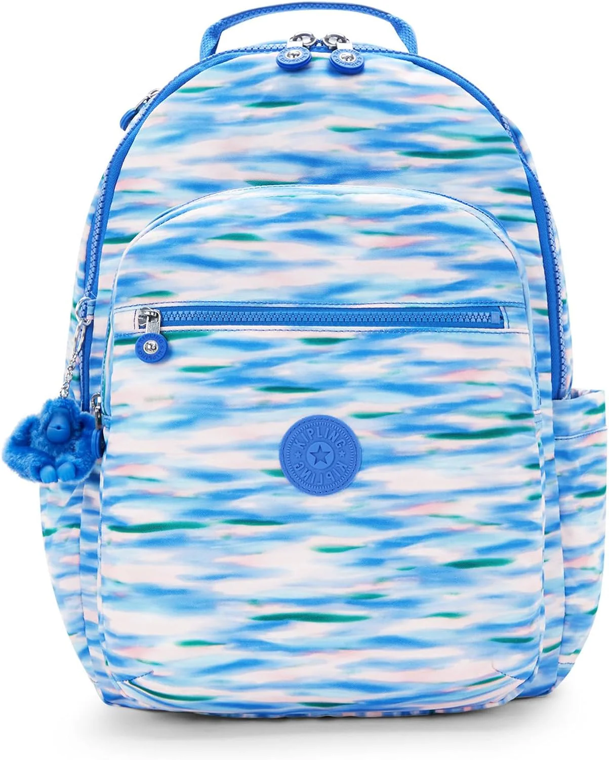 Kipling Seoul Large Printed 15" Laptop Backpack - Diluted Blue