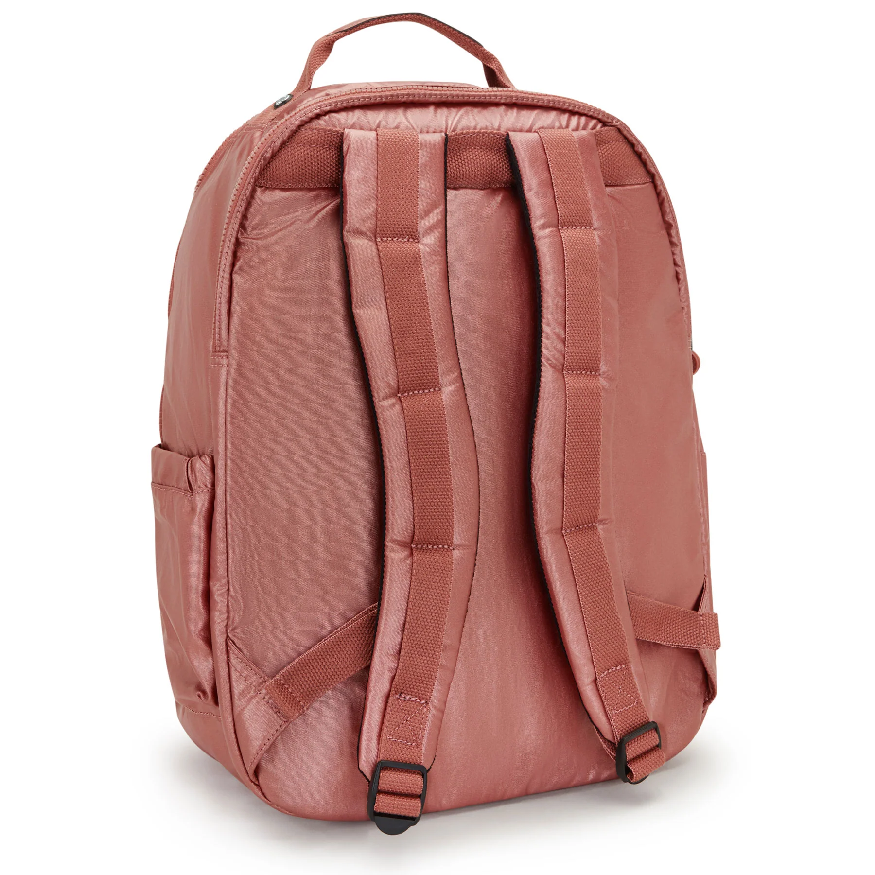 Kipling Seoul Small Copper Metallic Tablet Backpack - Image 2