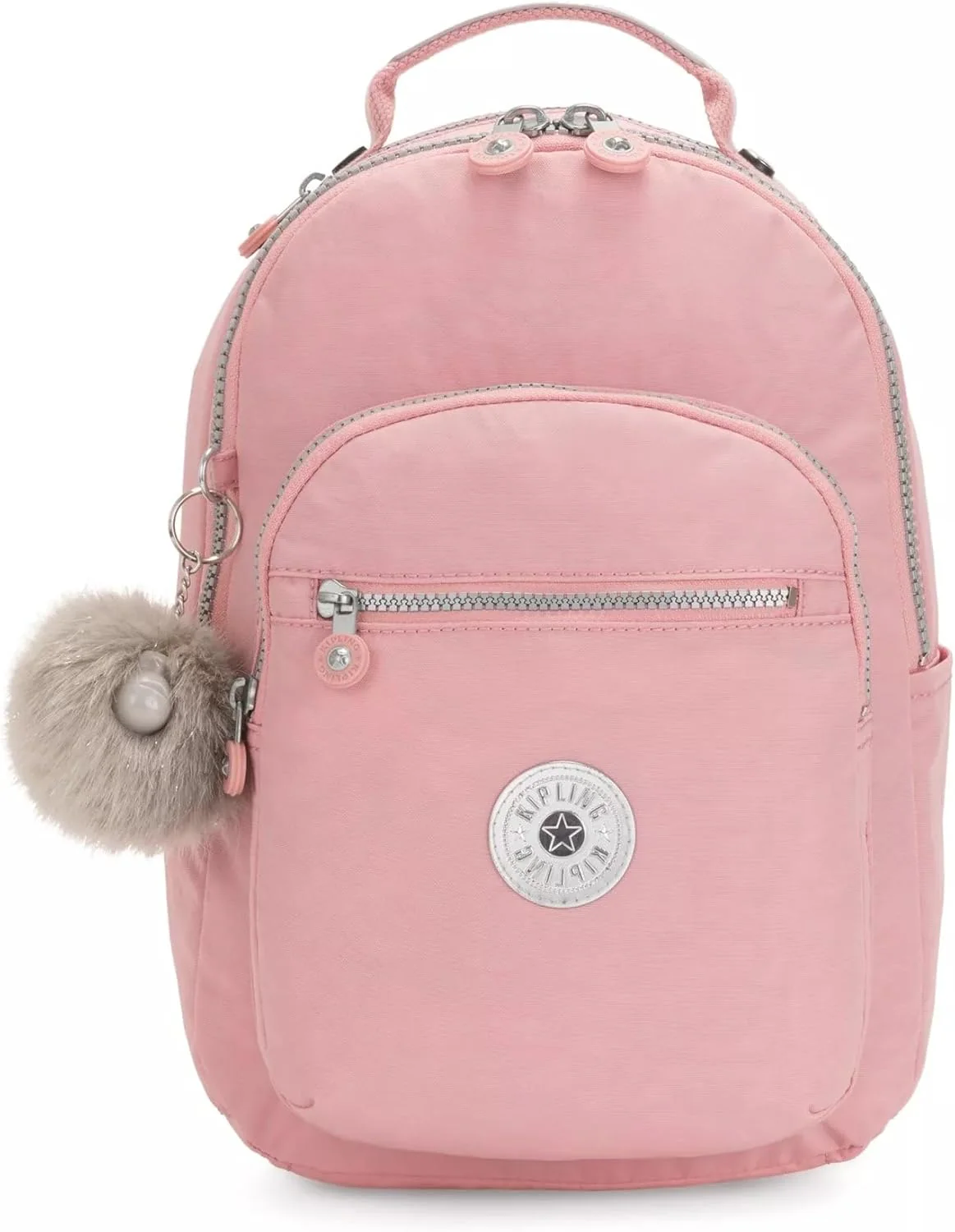Kipling Seoul Small Nylon Tablet Backpack - Bridal Rose - Image 2