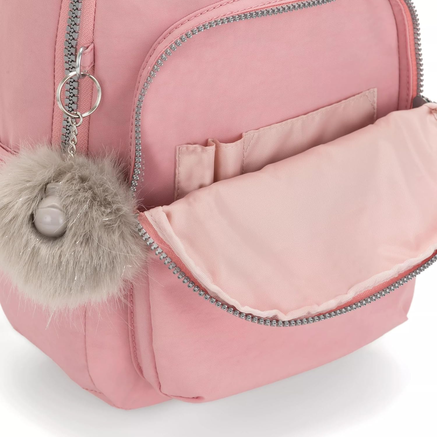 Kipling Seoul Small Nylon Tablet Backpack - Bridal Rose - Image 5