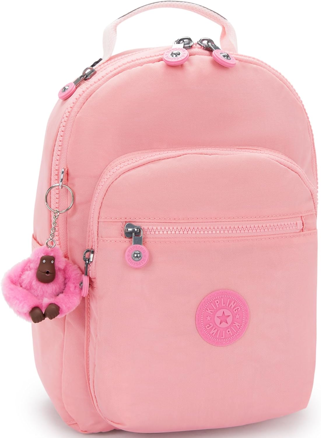 Kipling Seoul Small Nylon Tablet Backpack - Coral Sea - Image 2