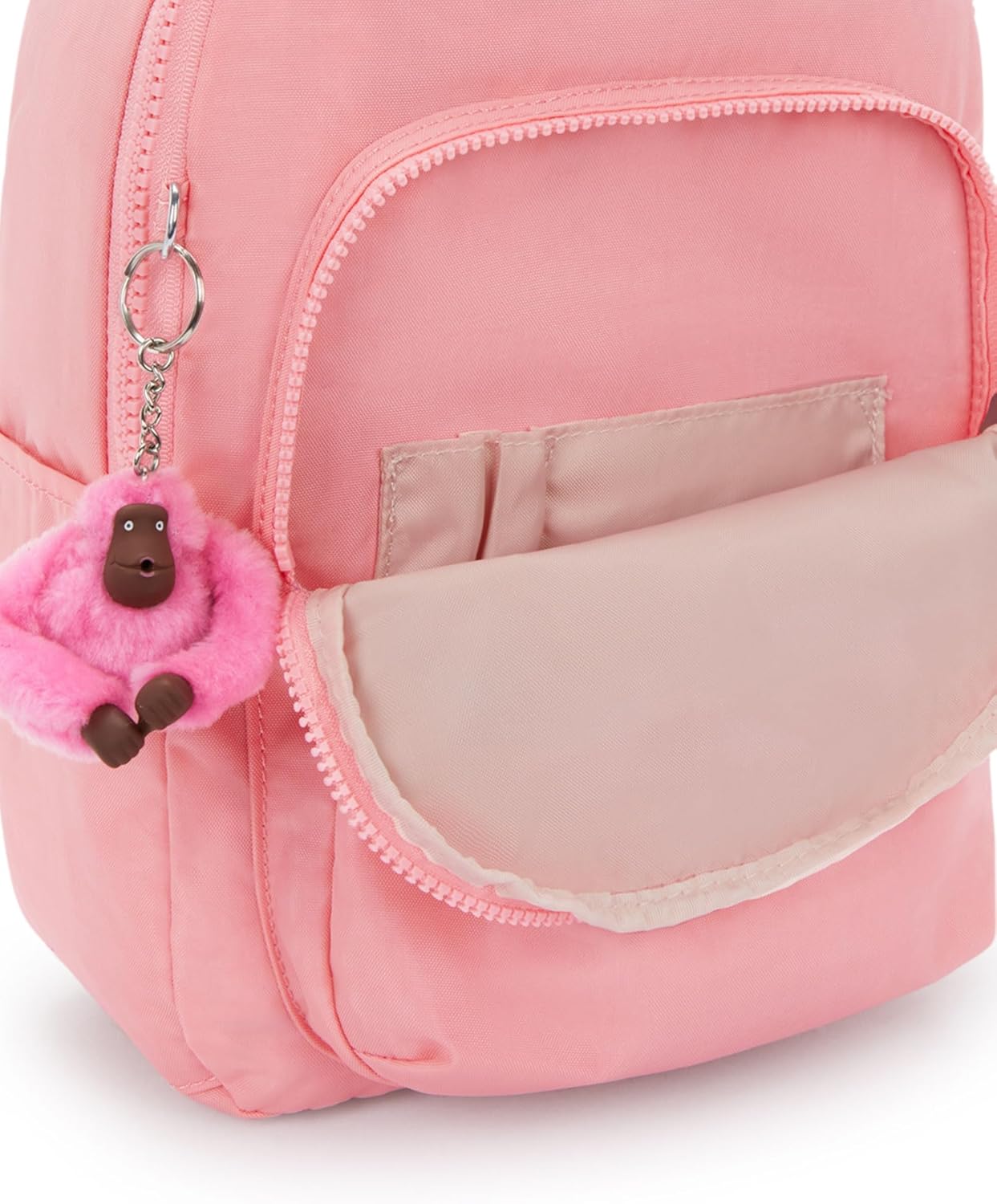 Kipling Seoul Small Nylon Tablet Backpack - Coral Sea - Image 5