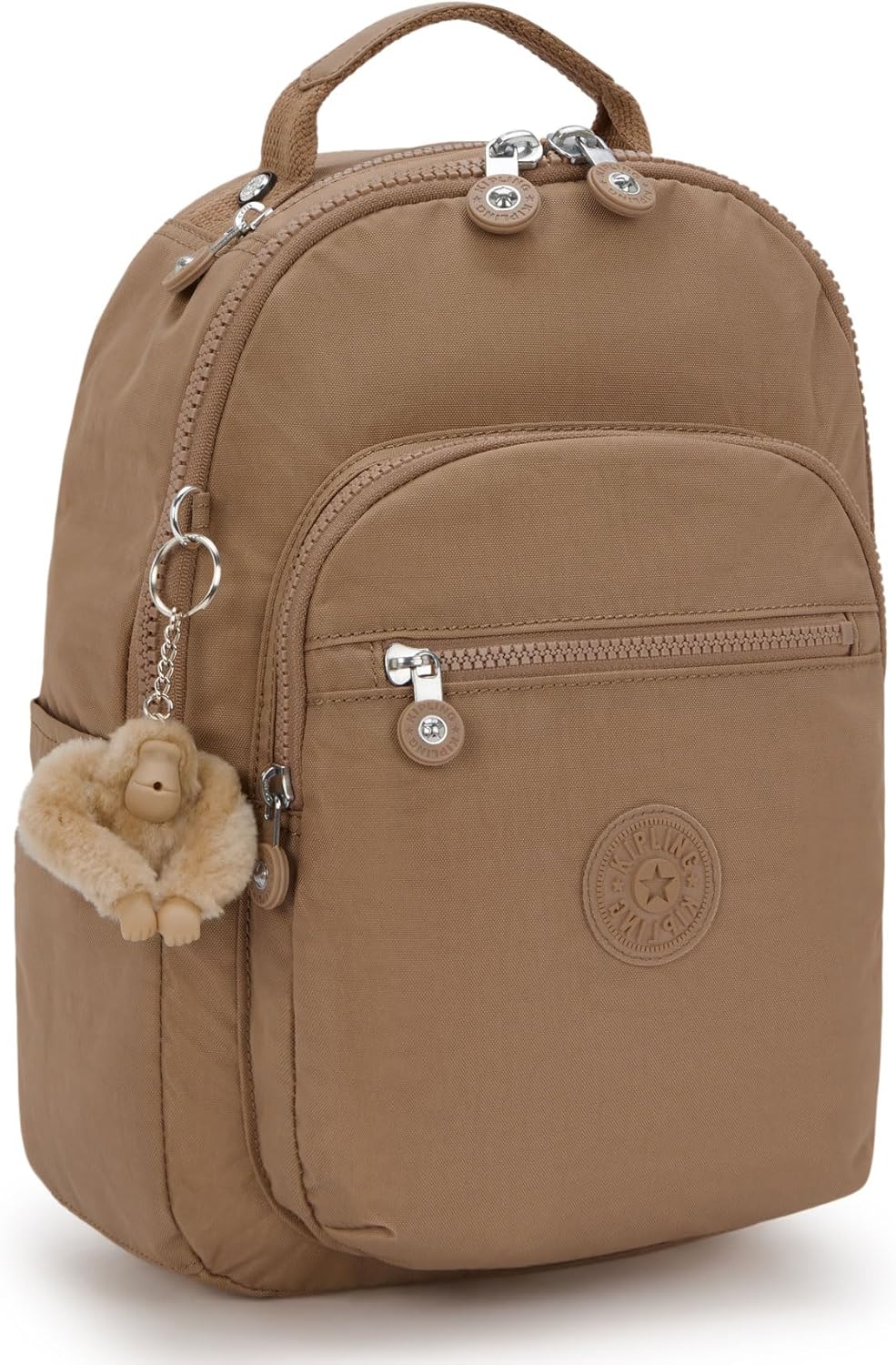 Kipling Seoul Small  Nylon Tablet Backpack Early Tan - Image 2