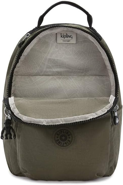 Kipling Seoul Small  Nylon Tablet Backpack Moss Green - Image 5