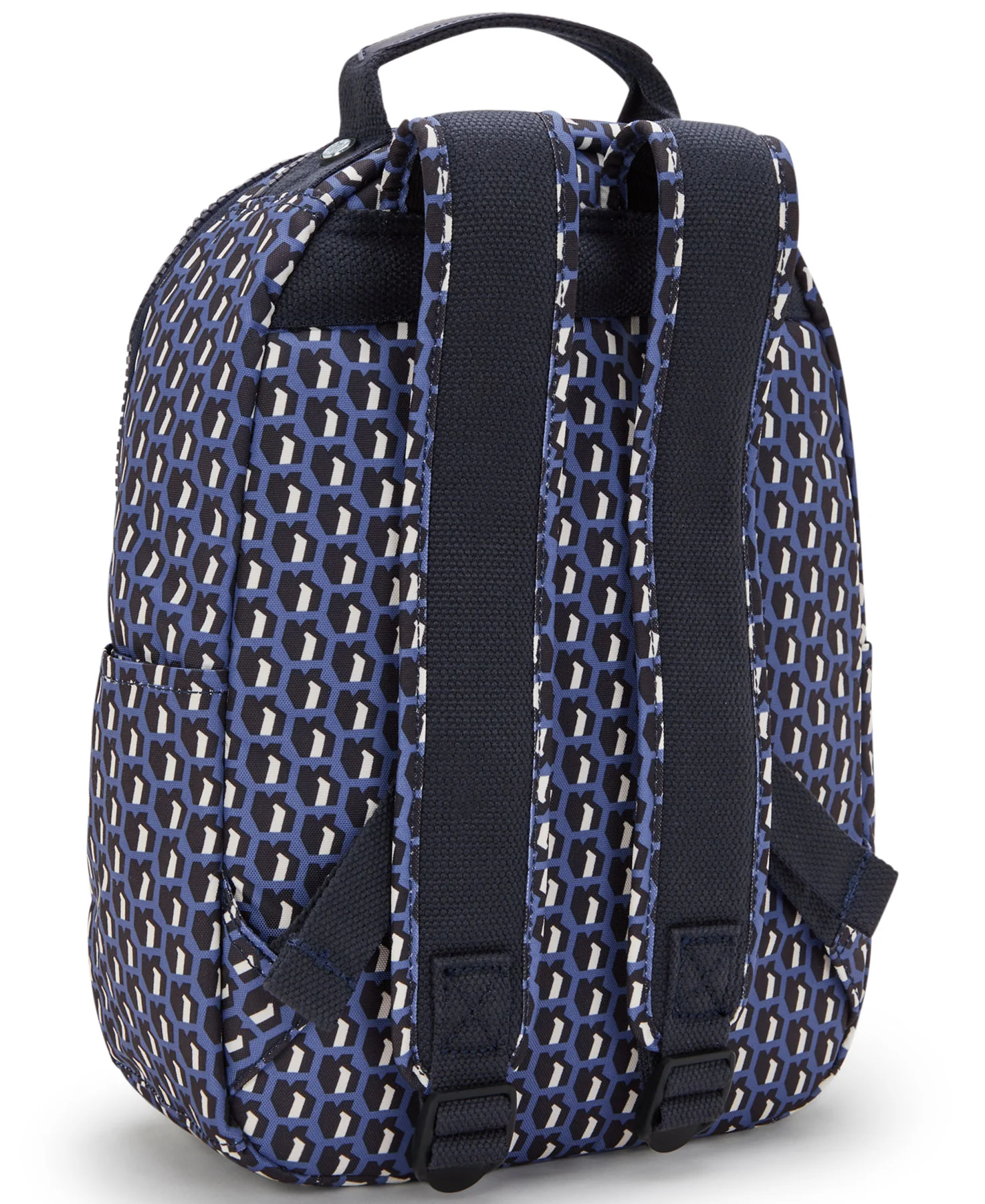 Kipling Seoul Small  Printed Tablet Backpack - 3D K Blue - Image 2