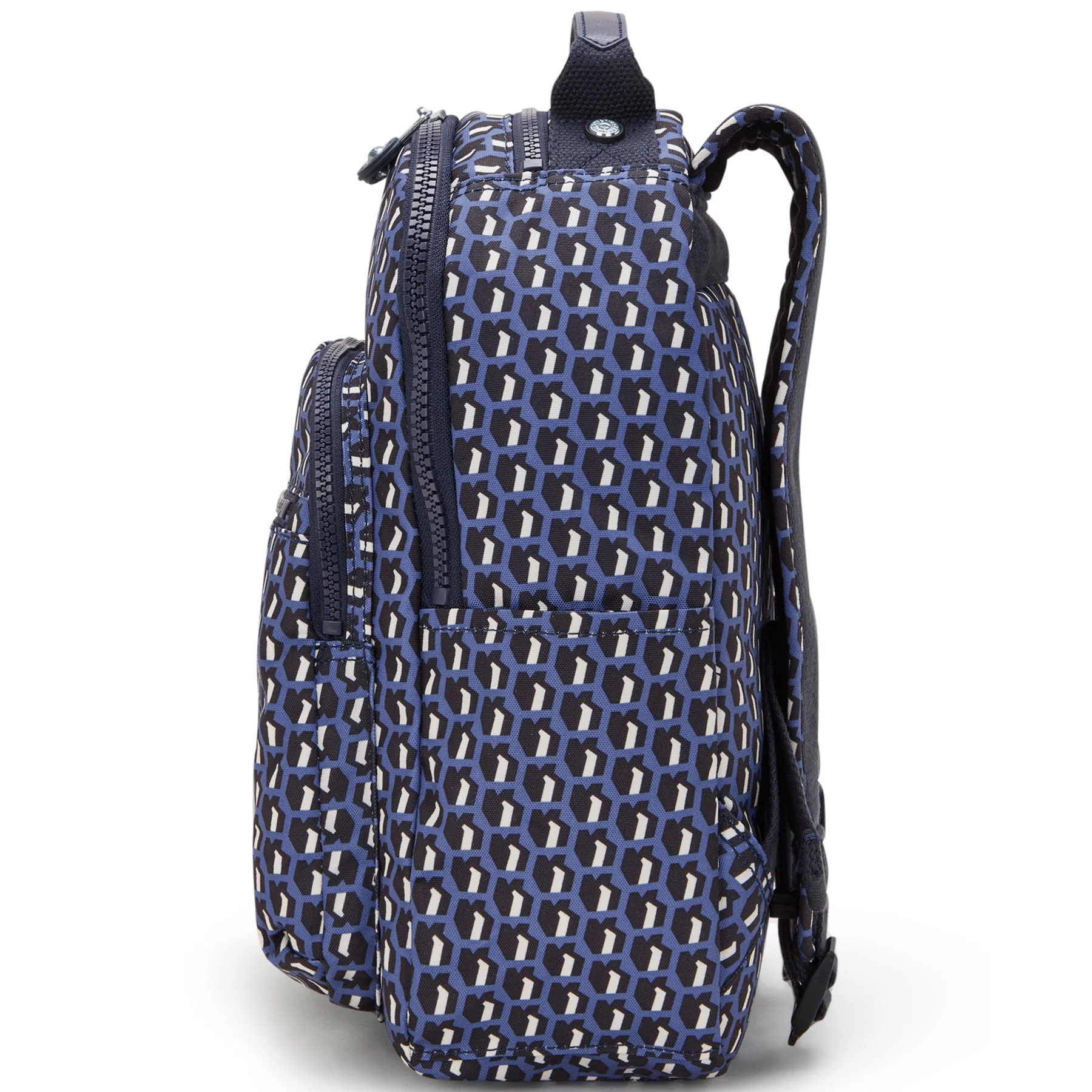 Kipling Seoul Small  Printed Tablet Backpack - 3D K Blue - Image 6