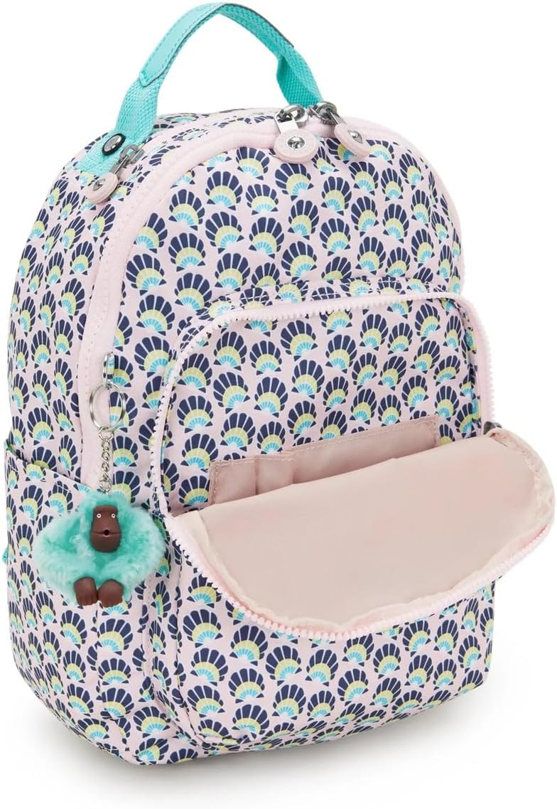 Kipling Seoul Small  Printed Tablet Backpack - Geo Shell - Image 6