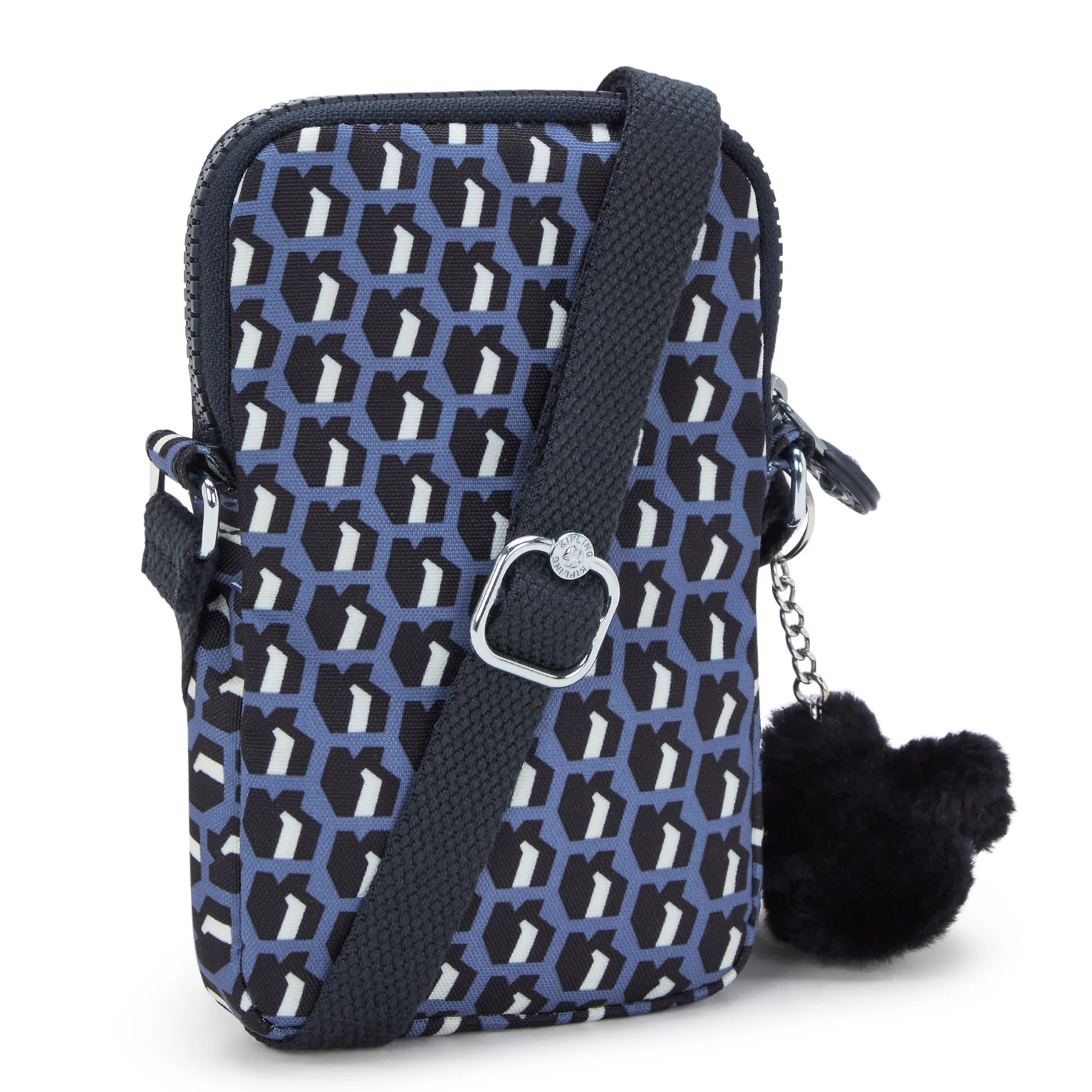 Kipling Tally Printed Crossbody Phone Bag - 3D K Blue - Image 2