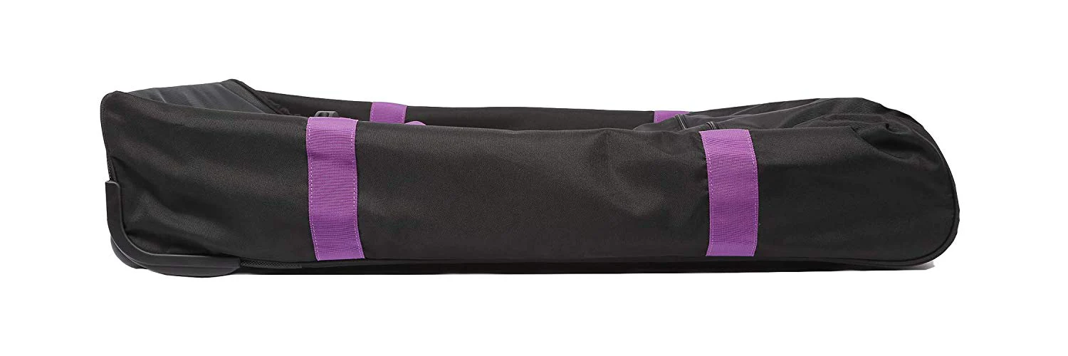 Marco Polo Air Lite wheeled Travel Duffel Bag 32" Black/Purple - Image 2