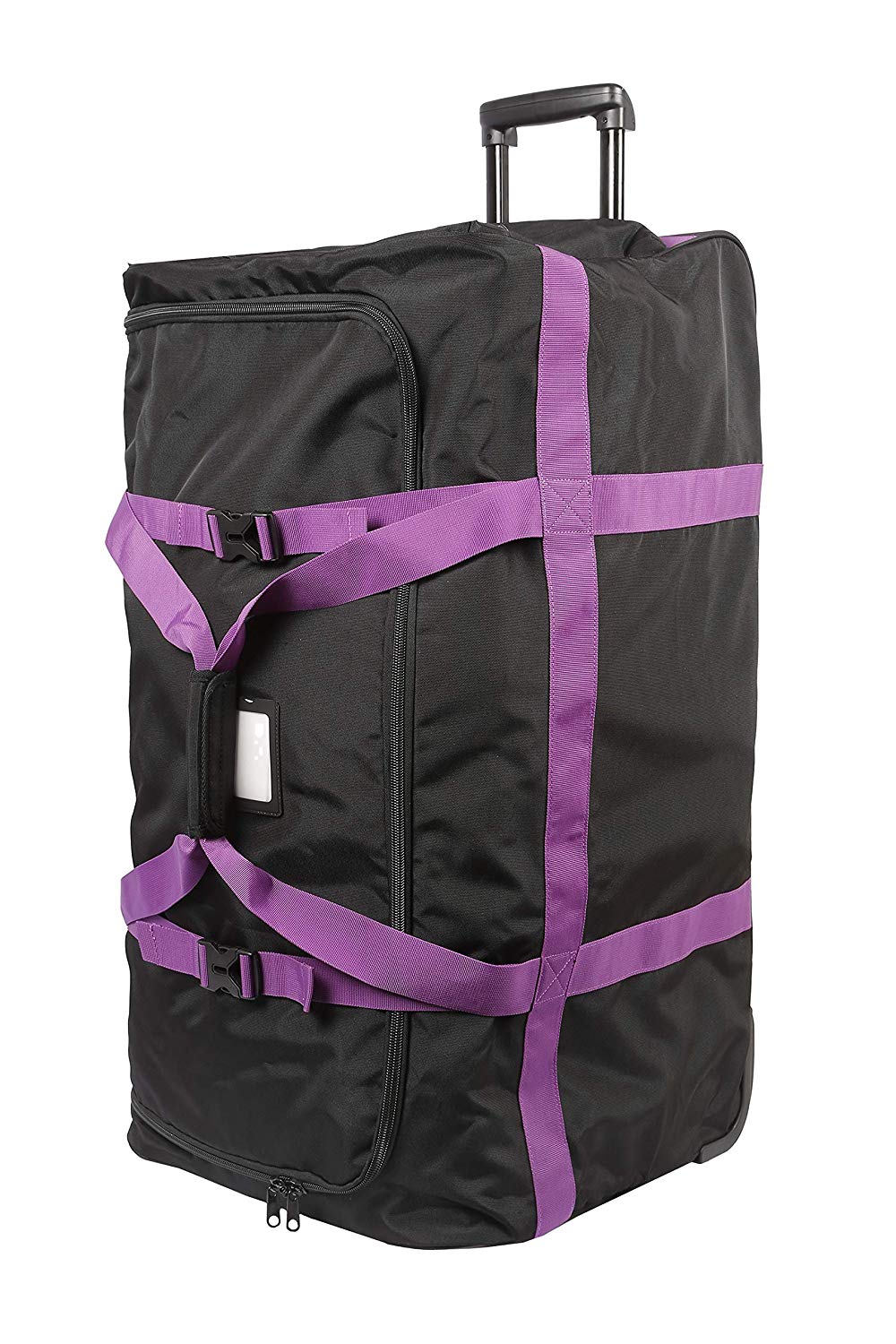 Marco Polo Air Lite wheeled Travel Duffel Bag 32" Black/Purple - Image 5