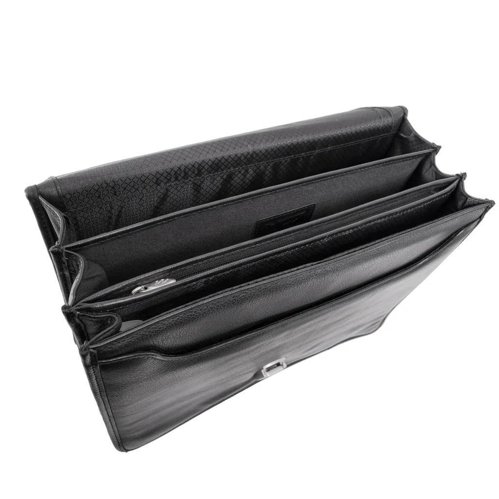 McKlein I Series 4355 River North Triple Compartment Briefcase Full Grain Cashmere Napa Leather - Image 4