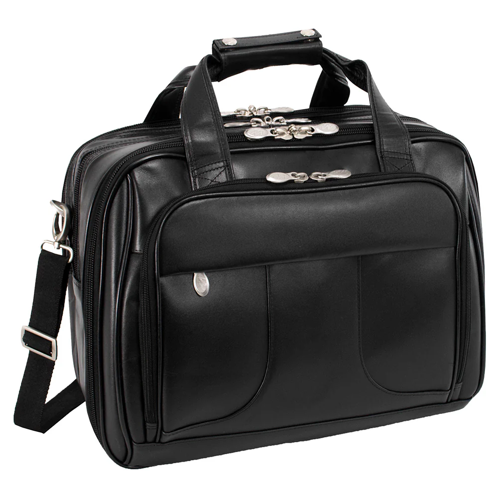 McKlein R Series 8358 Chicago Leather Detachable Wheeled Laptop Overnight W/ Removable Brief - Image 3