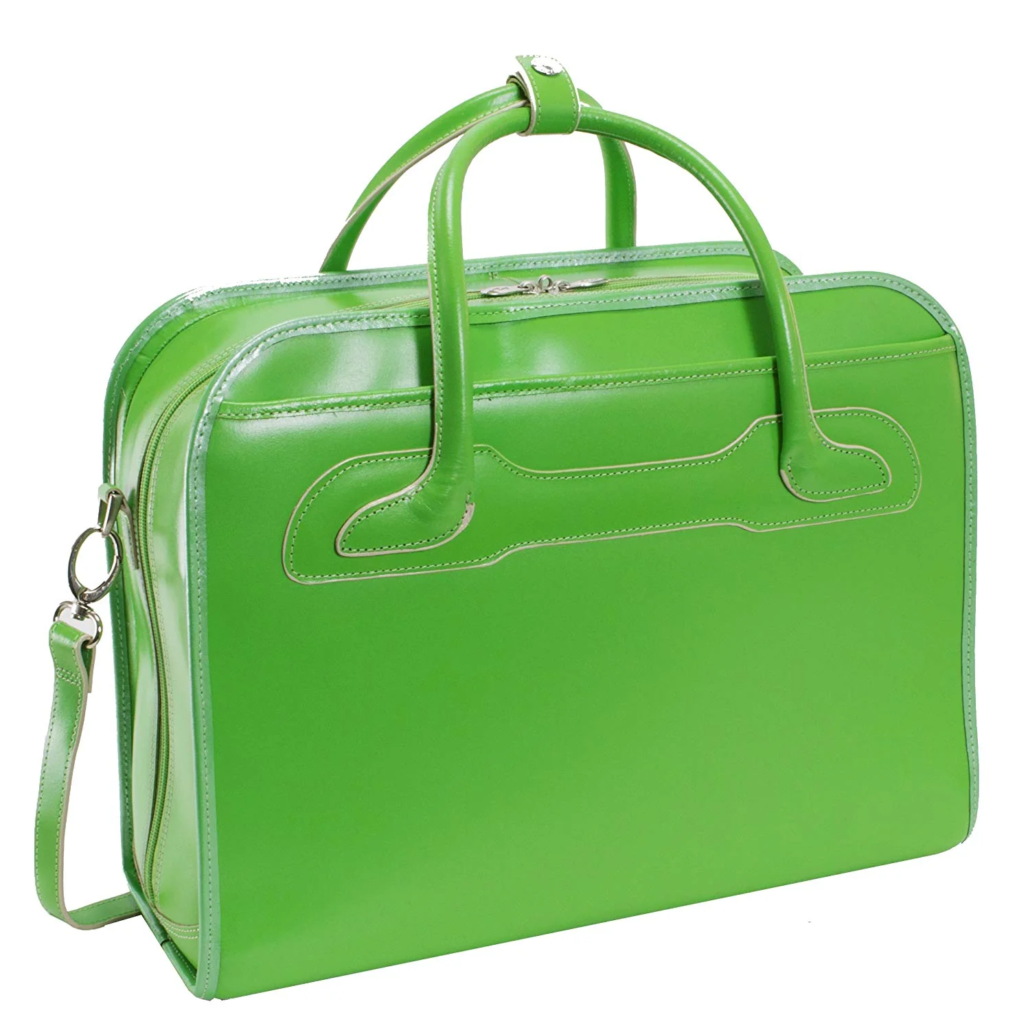 McKlein USA Willowbrook 15.6" Ladies' Leather Wheeled Laptop Briefcase - Image 7