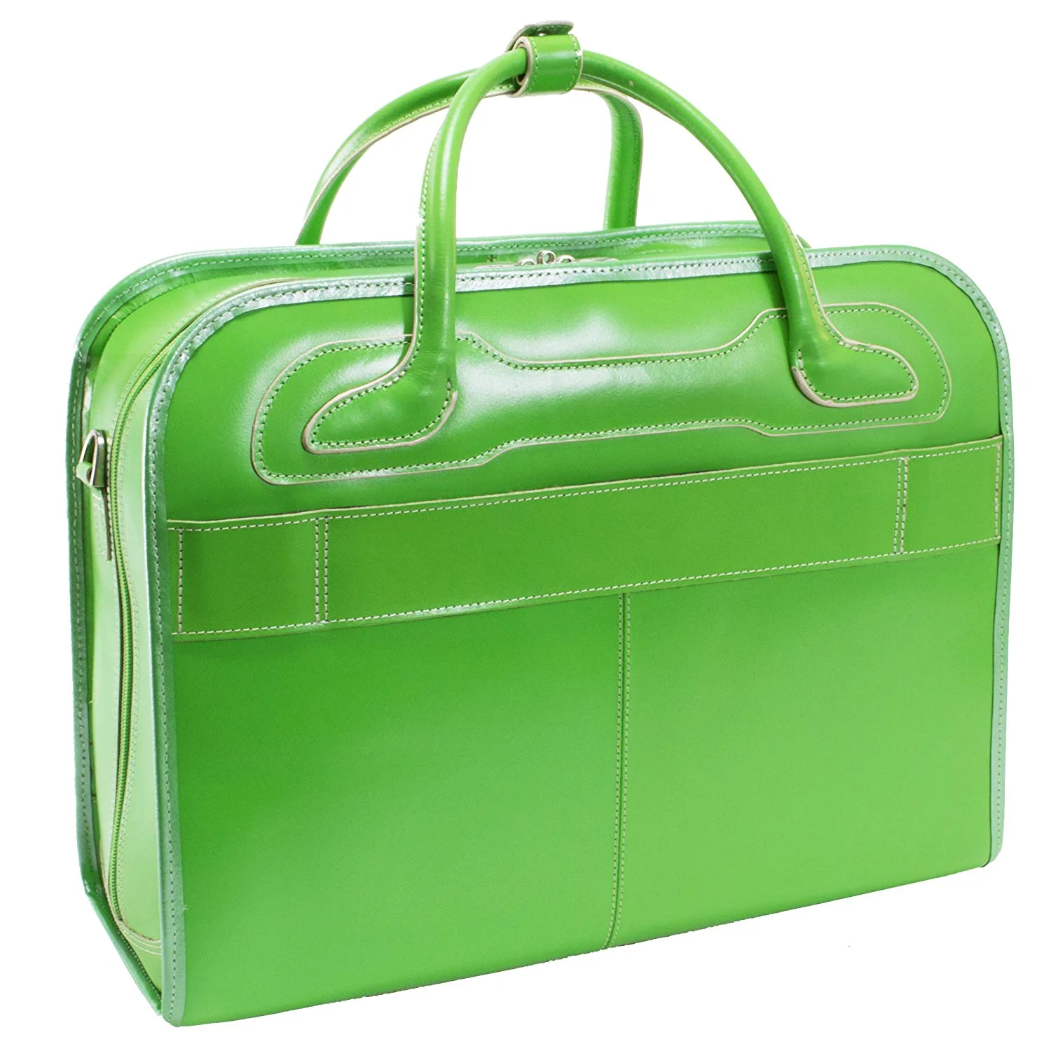 McKlein USA Willowbrook 15.6" Ladies' Leather Wheeled Laptop Briefcase - Image 8