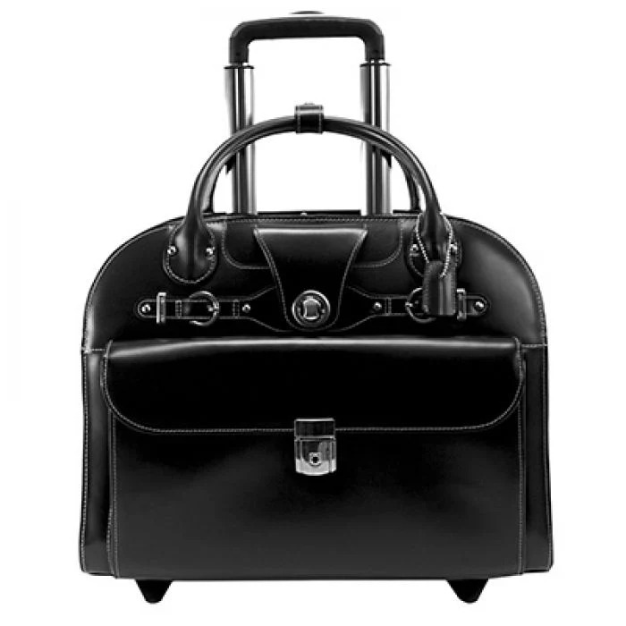 McKlein USA EDGEBROOK | 15” Leather Wheeled Laptop Briefcase - Image 5
