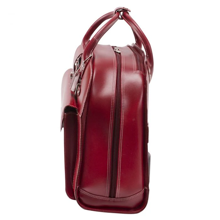 McKlein USA EDGEBROOK | 15” Leather Wheeled Laptop Briefcase - Image 5