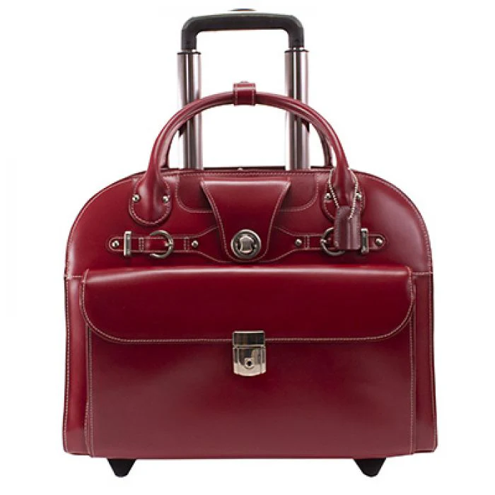McKlein USA EDGEBROOK | 15” Leather Wheeled Laptop Briefcase - Image 6