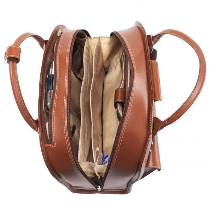 McKlein USA EDGEBROOK | 15” Leather Wheeled Laptop Briefcase - Image 3