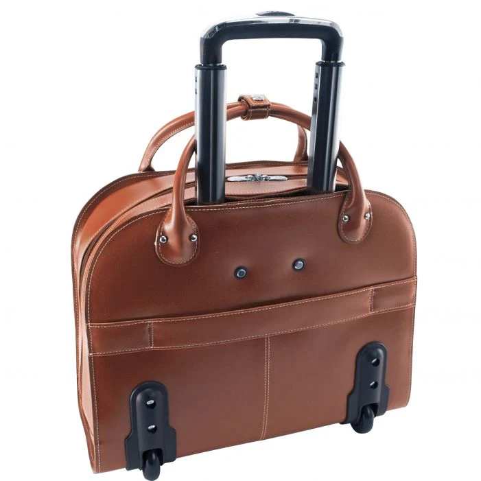 McKlein USA EDGEBROOK | 15” Leather Wheeled Laptop Briefcase - Image 4