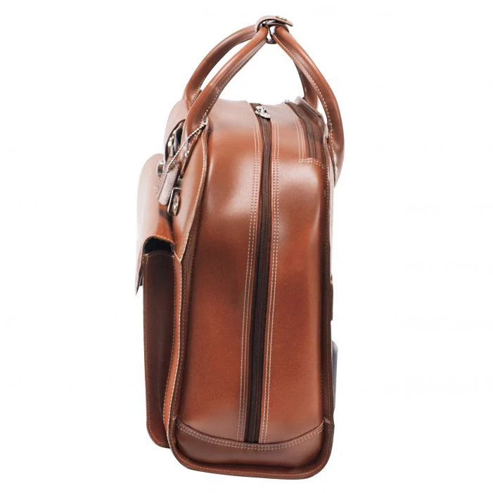 McKlein USA EDGEBROOK | 15” Leather Wheeled Laptop Briefcase - Image 5