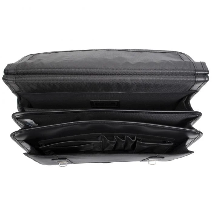 McKlein USA HALSTED | 15" Leather Double-Compartment Laptop Briefcase - Image 4