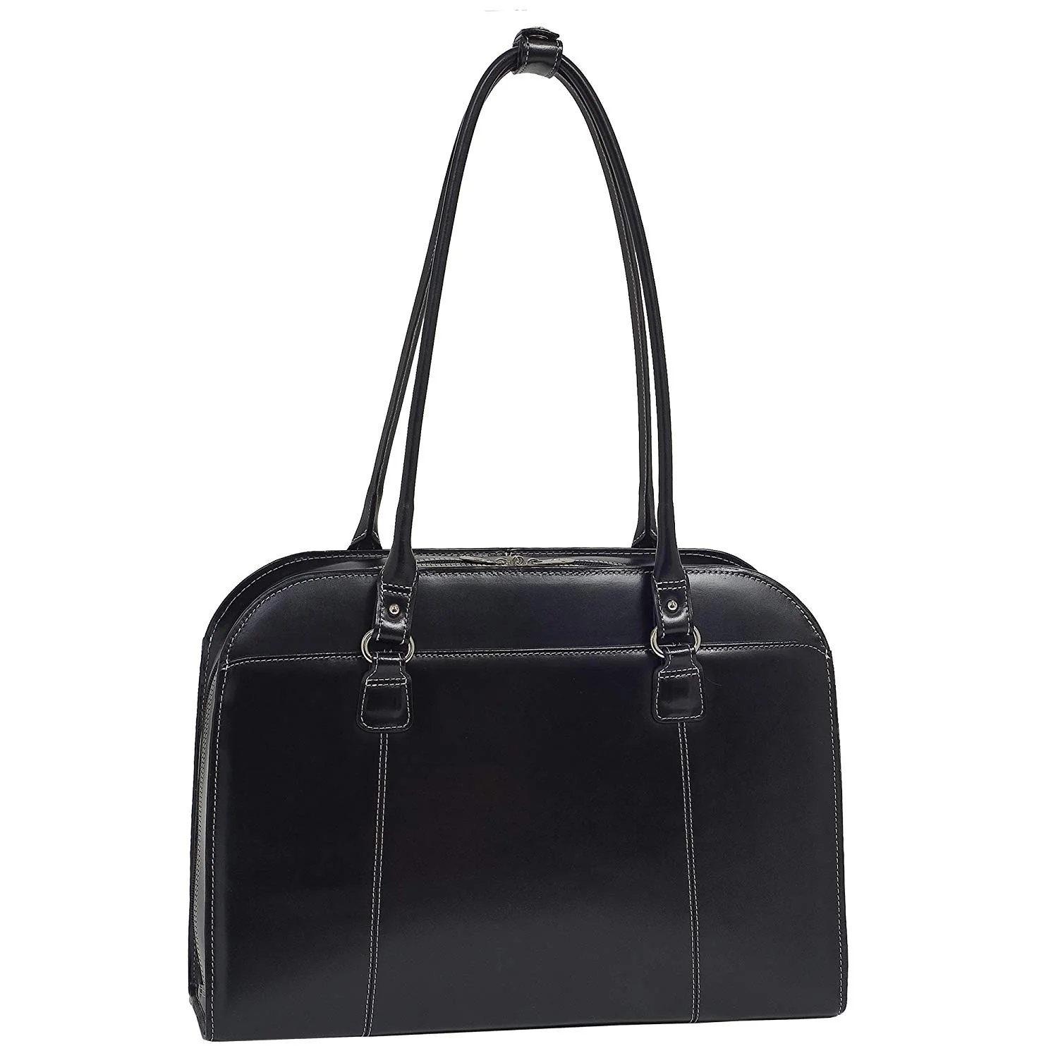 McKlein, W Series, Hillside, Top Grain Cowhide Leather, 14" Leather Ladies' Laptop Briefcase, Black (96525) - Image 2