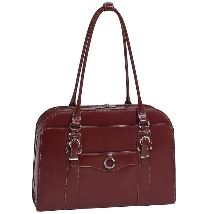 McKlein, W Series, Hillside, Top Grain Cowhide Leather, 14" Leather Ladies' Laptop Briefcase, Black (96525) - Image 5