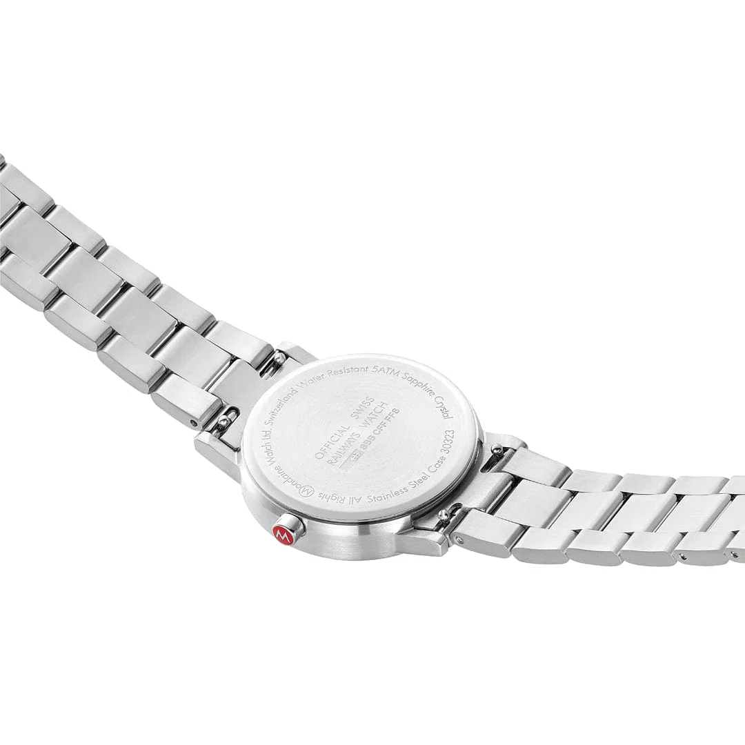 Mondaine Classic 30 mm, Stainless Steel Unisex Watch With Signature White Dial - Image 2