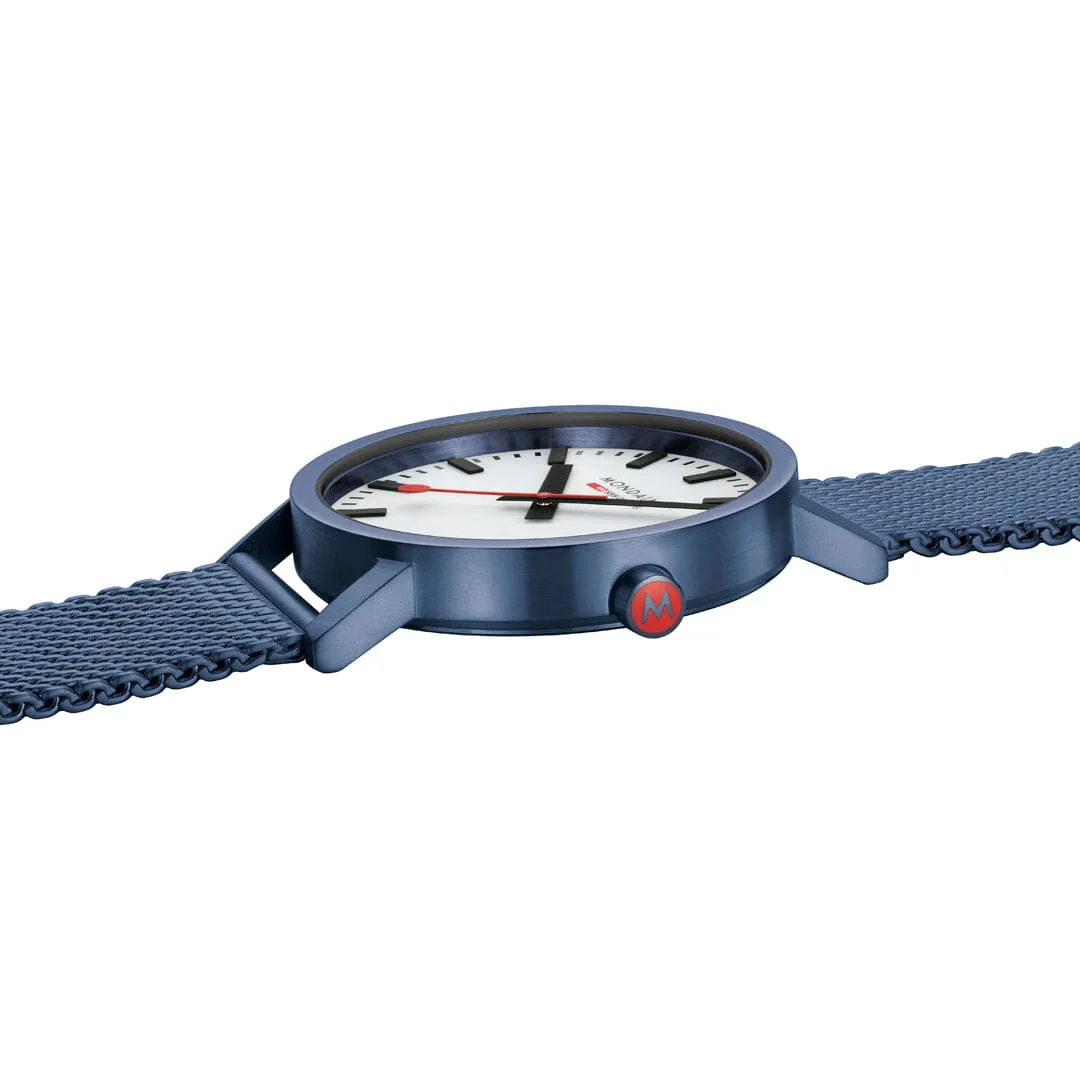 Mondaine Classic Stainless Steel Mesh, 40 mm A660.30360.1BSBM - Image 8