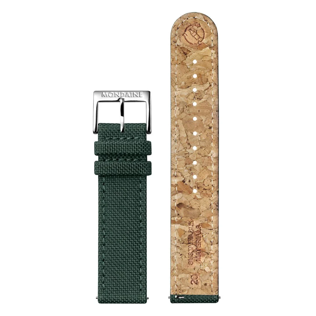 Mondaine Cushion Park Green 41 mm Chronograph Watch MSL.41460.LF.SET - Image 10