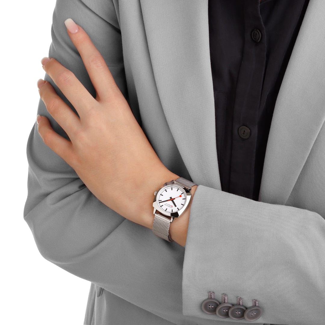 Mondaine Petite Cushion Watch Stainless steel, 31 mm MSL.31110.SM - Image 6