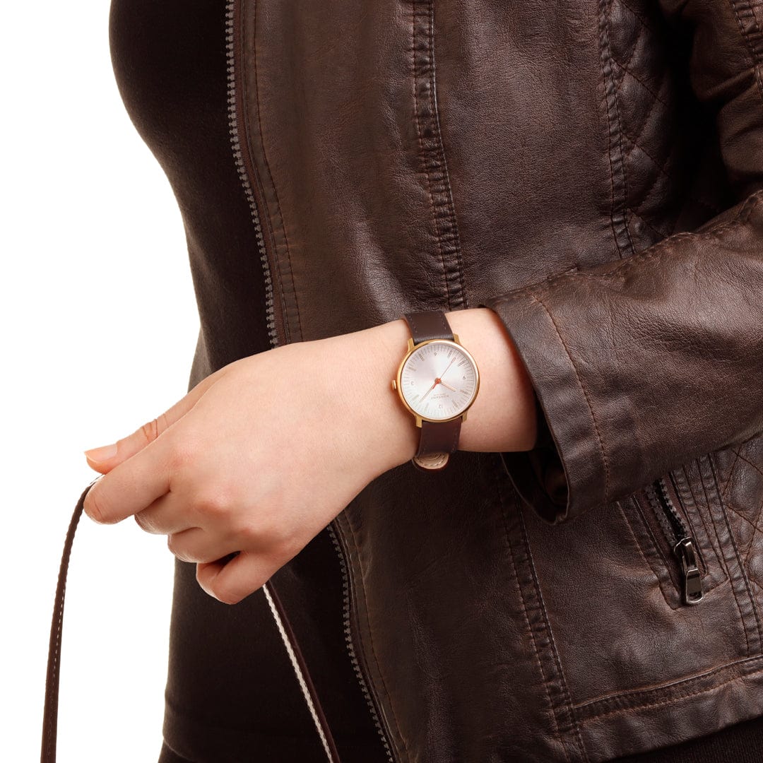 Mondaine Doppio 33 mm Brown Vegan Grape Leather - Image 7