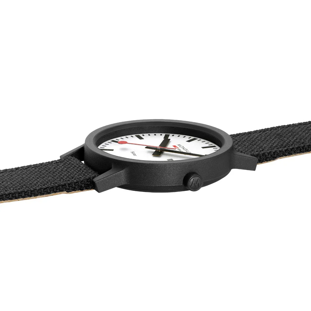 Mondaine Essence Solar Men's Watch, 41 mm, Black Watch Strap - Image 8