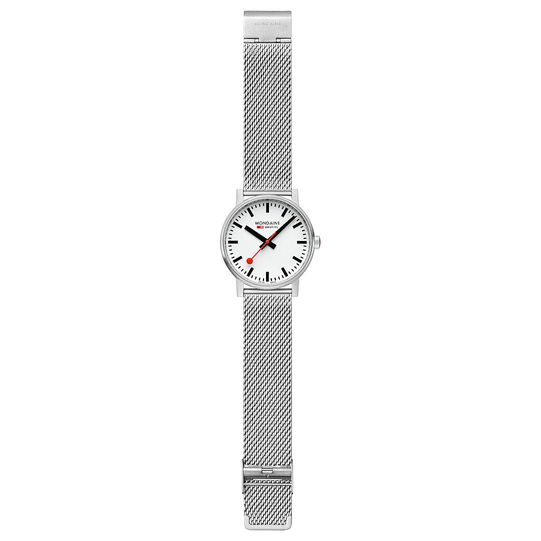 Mondaine Evo2 Men's Watch, Polished Steel, 43 mm, Stainless Steel Strap - Image 3