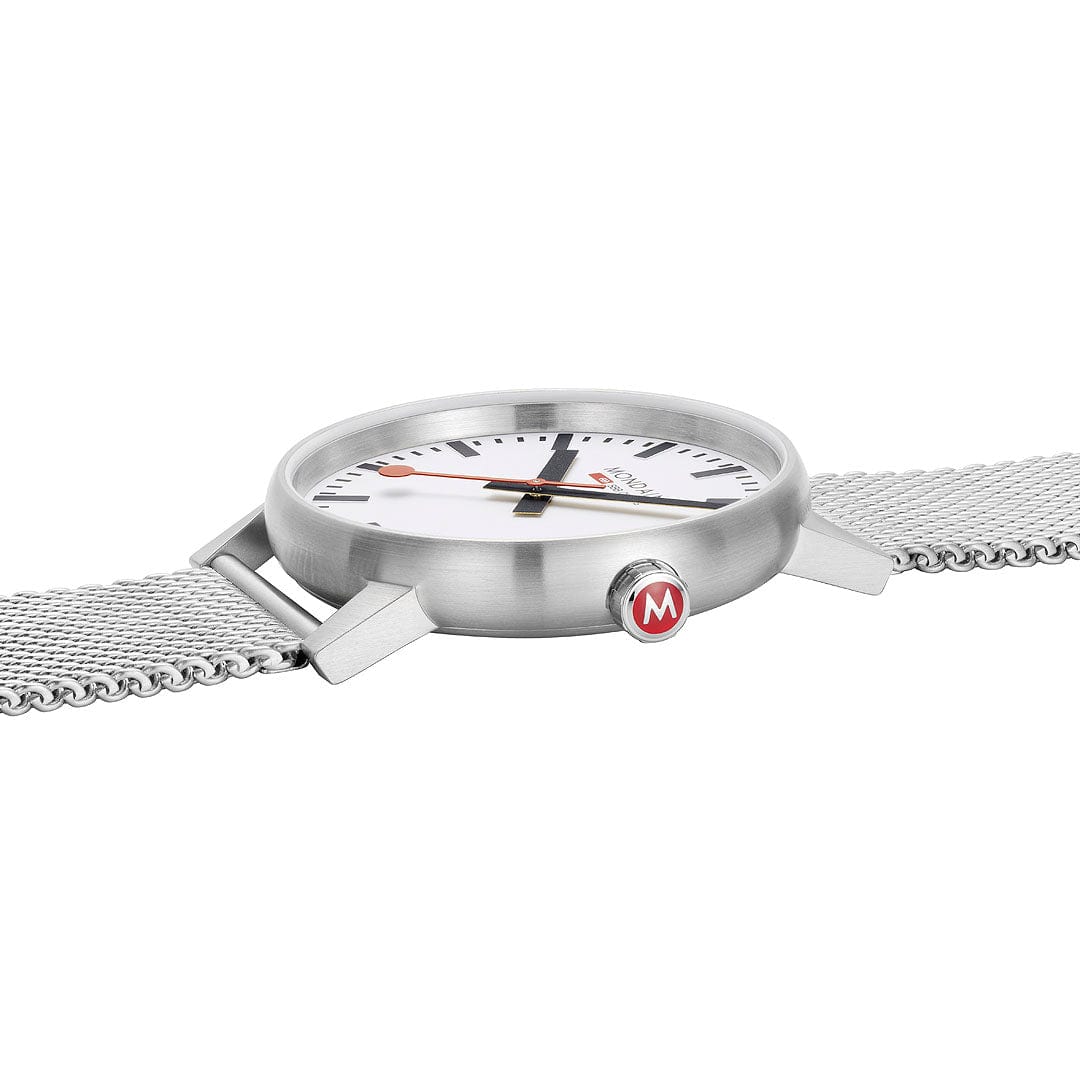 Mondaine Evo2 Men's Watch, Polished Steel, 43 mm, Stainless Steel Strap - Image 6