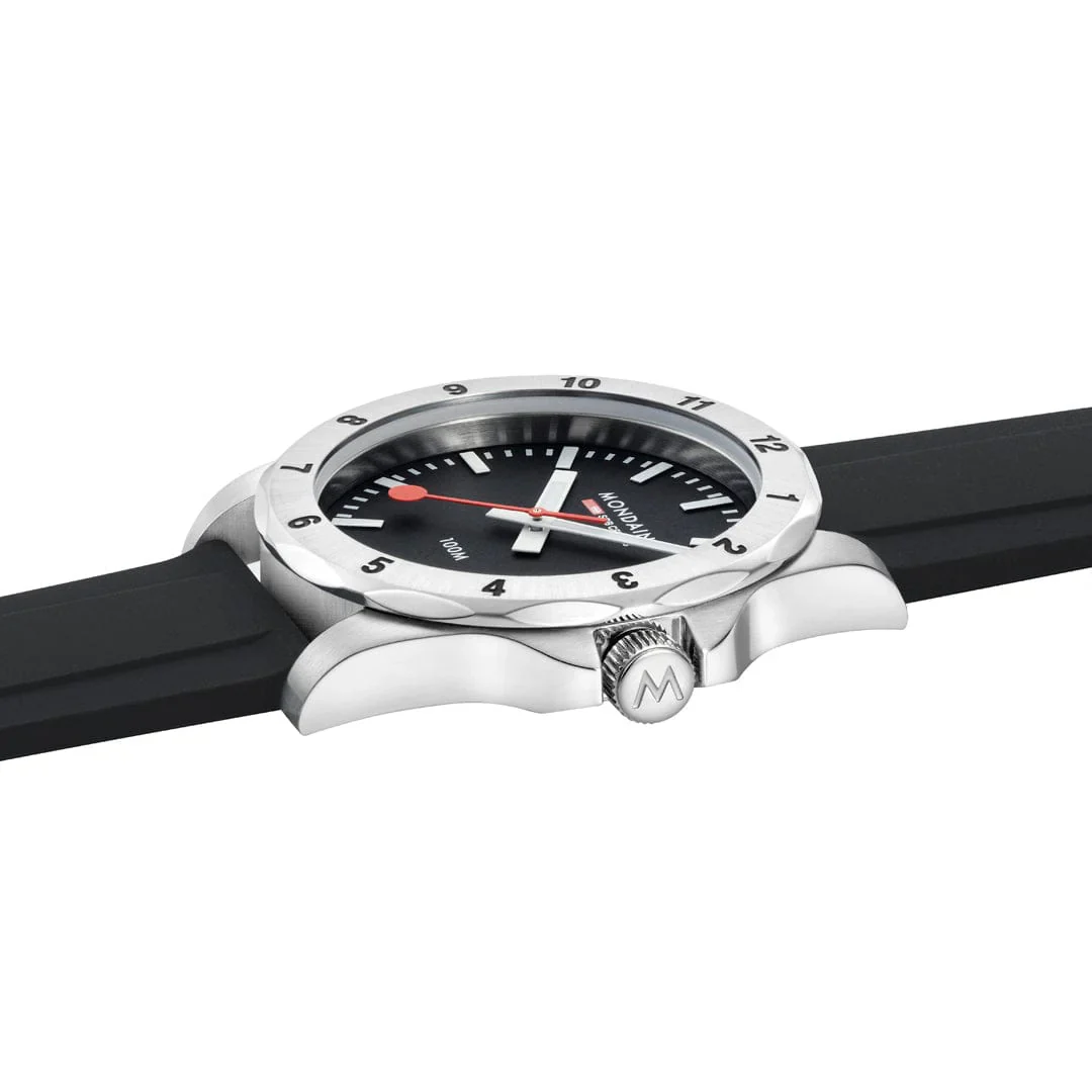 Mondaine Numeri 42 mm, Silicone Rubber Strap Watch MSN 42120.RB - Image 4