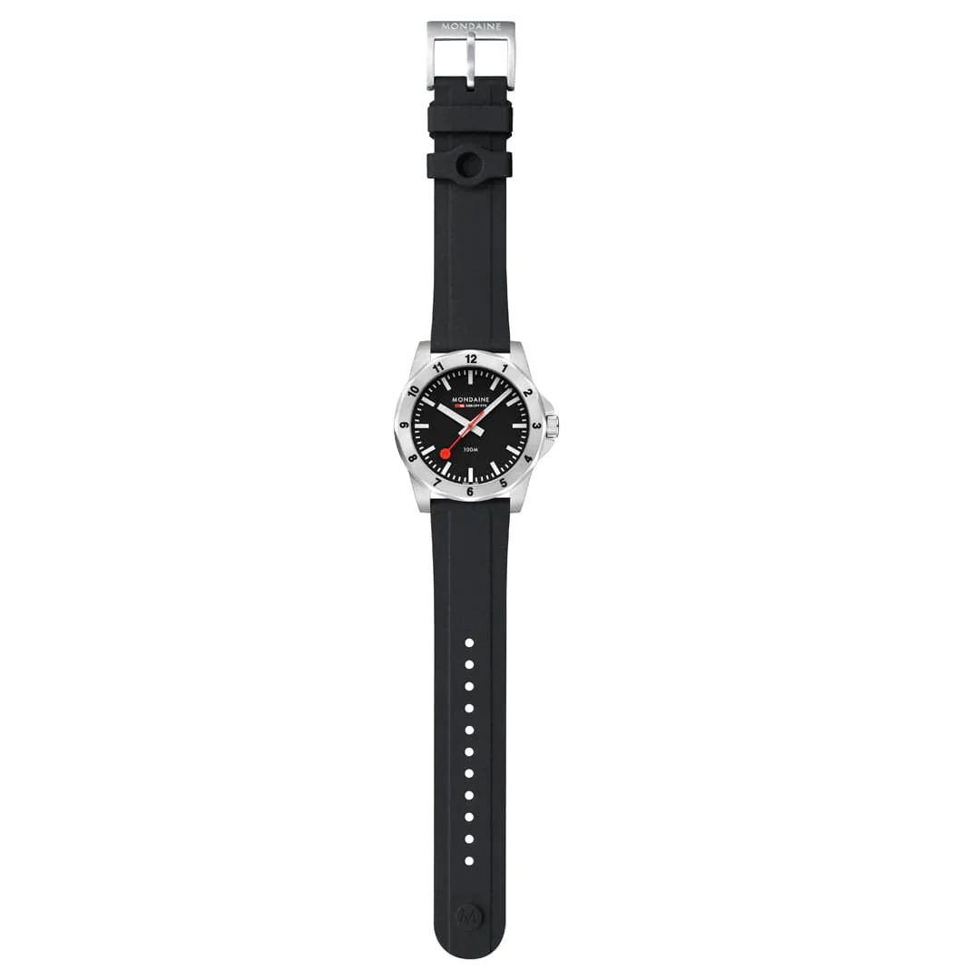 Mondaine Numeri 42 mm, Silicone Rubber Strap Watch MSN 42120.RB - Image 7