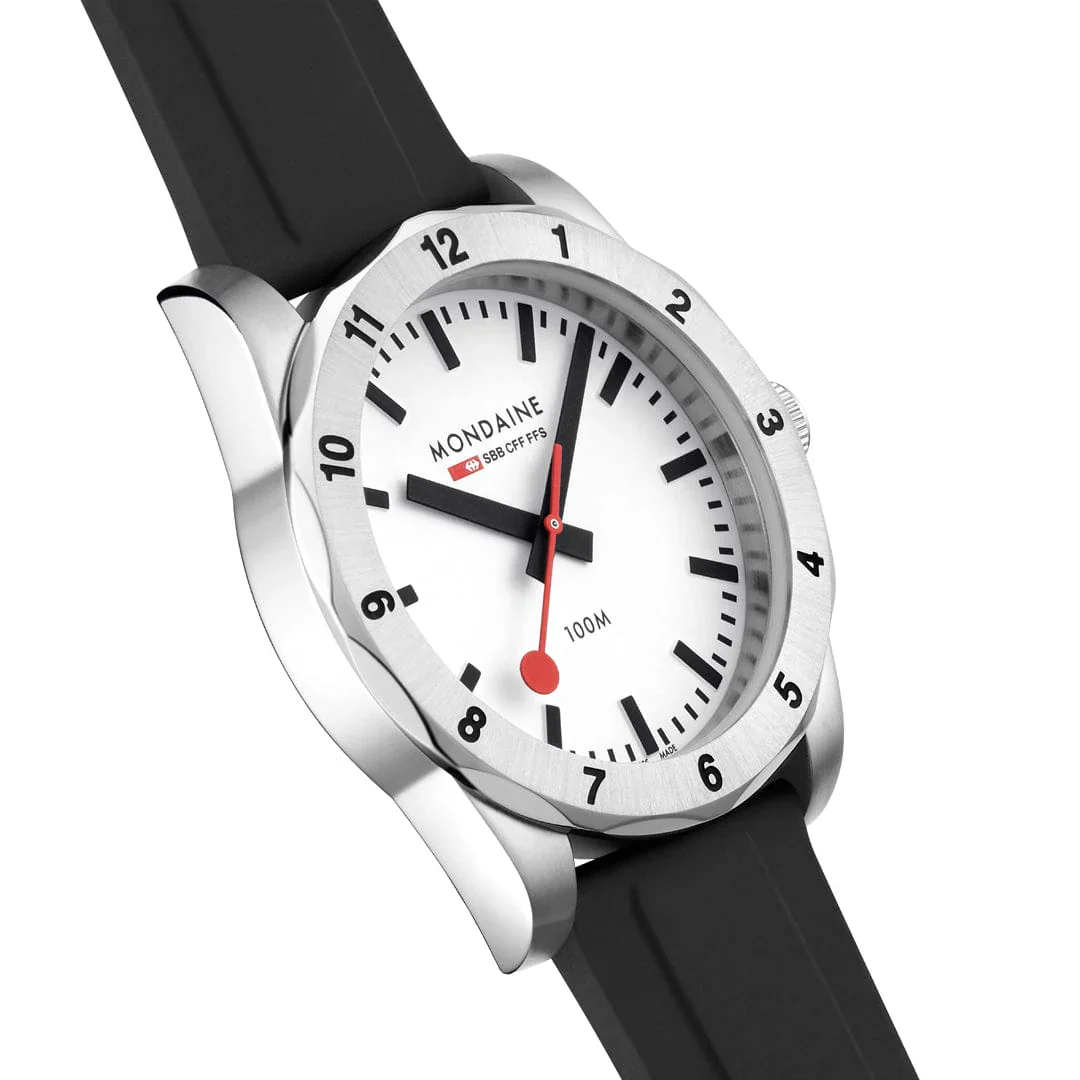Mondaine Numeri 42 mm, Silicone Rubber Strap Watch MSN.4211B.RB - Image 8