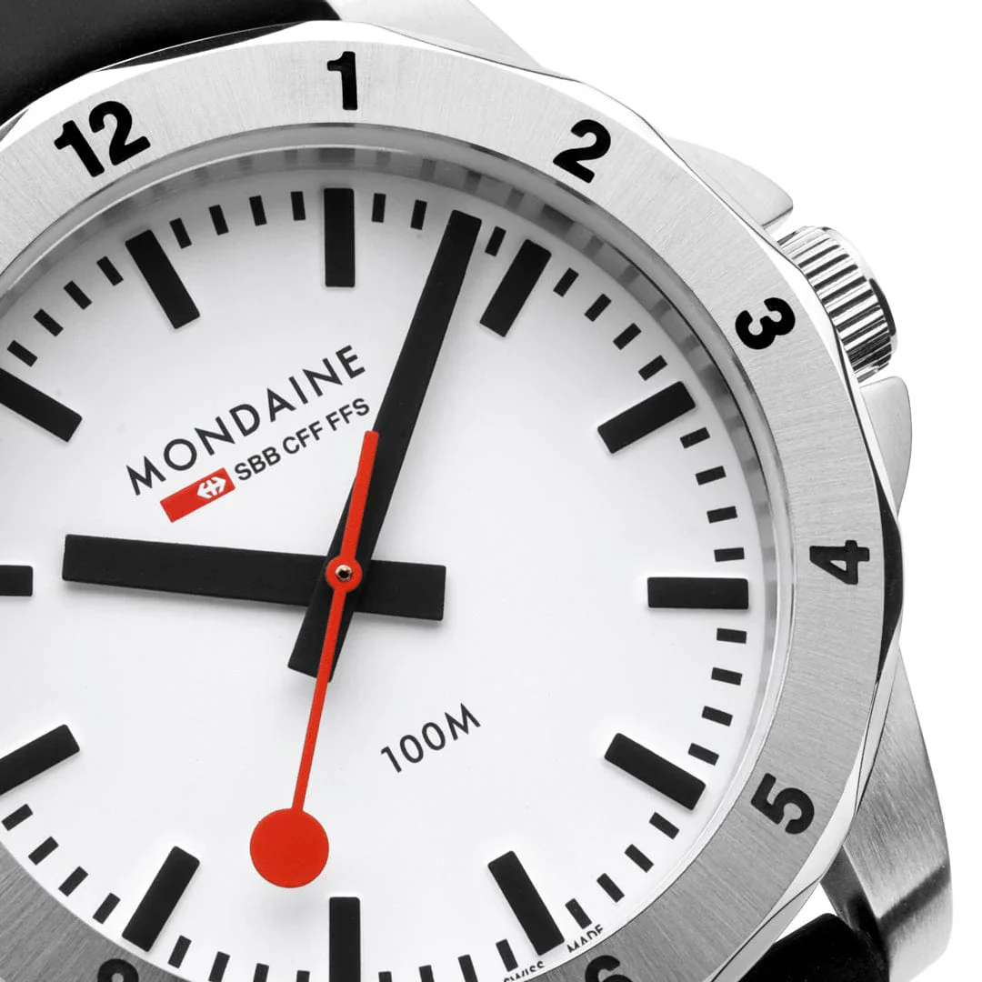 Mondaine Numeri 42 mm, Silicone Rubber Strap Watch MSN.4211B.RB - Image 9