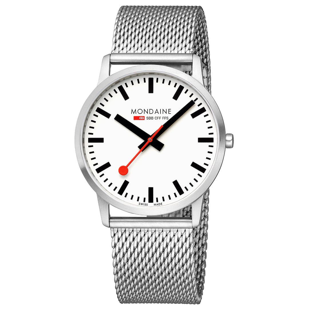 Mondaine Simply Elegant Stainless Steel Men's Watch, 41 mm A638.30350.16SBZ - Image 2