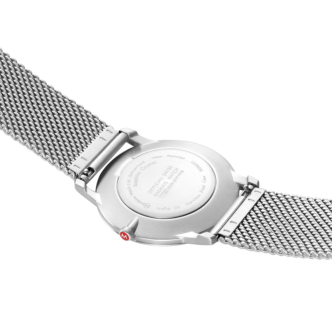 Mondaine Simply Elegant Stainless Steel Men's Watch, 41 mm A638.30350.16SBZ - Image 3