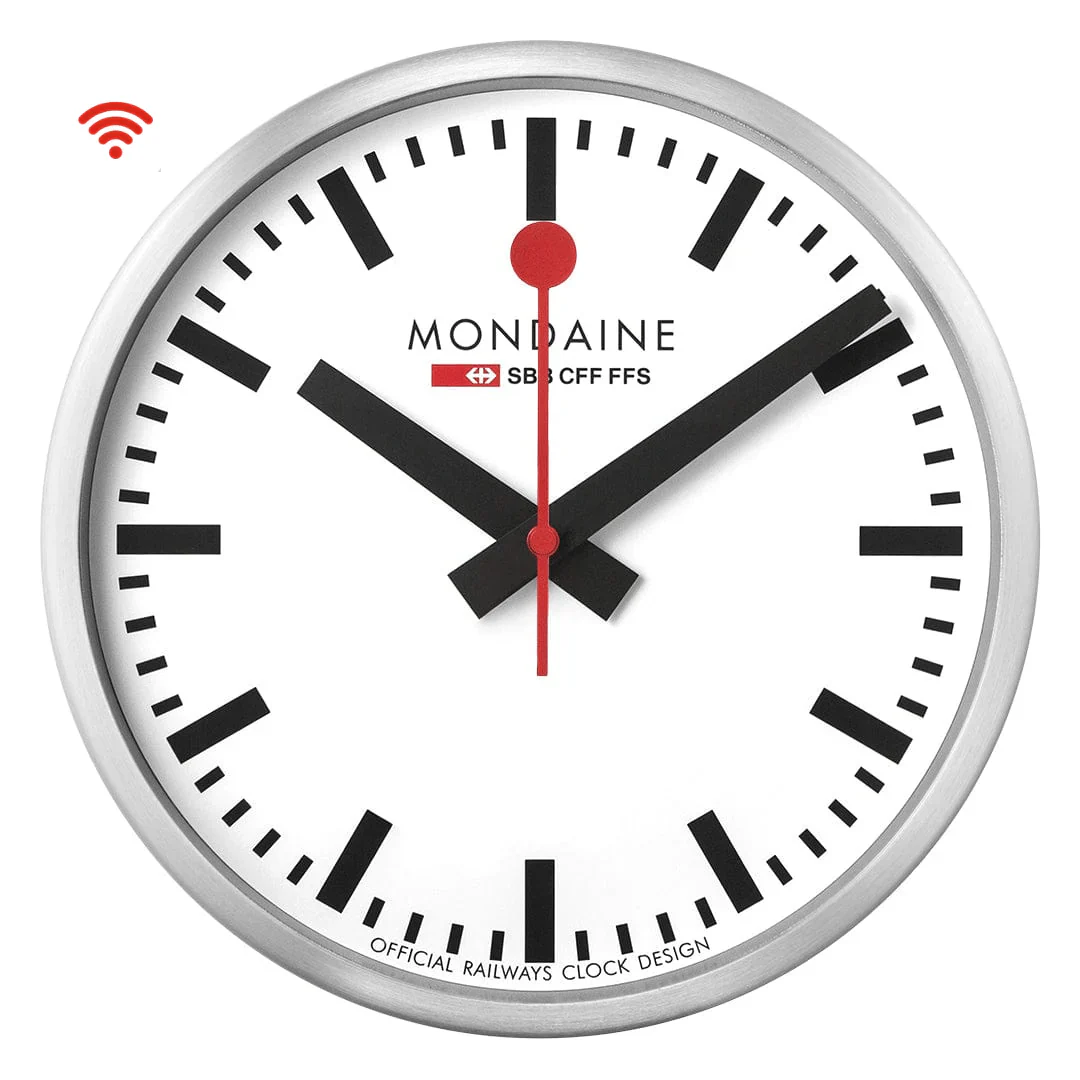 Mondaine Wall Clock stop2go WiFi Wall Clock 25 cm