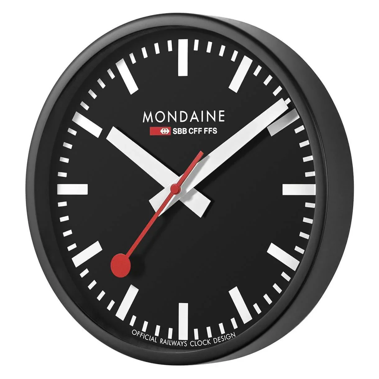 Mondaine Wall Clock Black 25 cm - Image 3