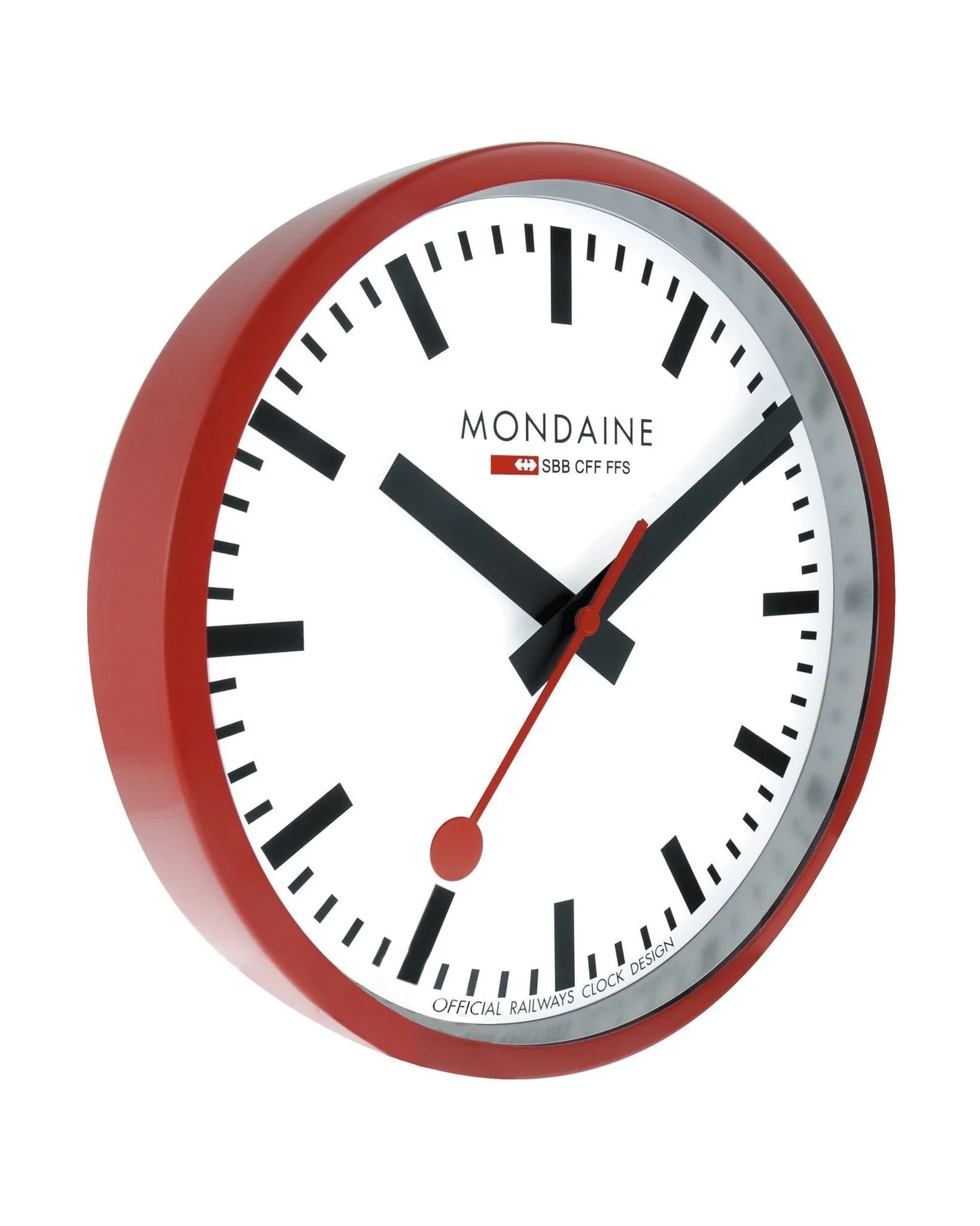 Mondaine Wall Clock Red 25 cm - Image 2
