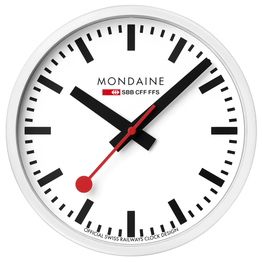 Mondaine Wall Clock White 25 cm