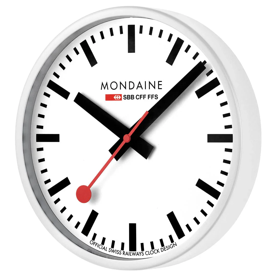 Mondaine Wall Clock White 25 cm - Image 2